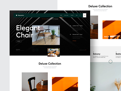 Dezgn.place Webiste chairs concept design details furniture interaction interface interior layout minimal modern online shop shop ui ux web web design website