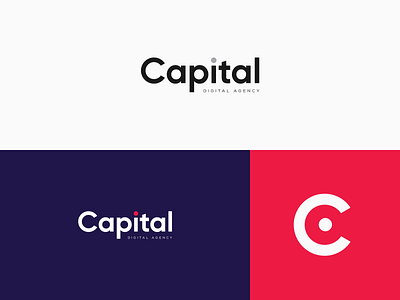 CAPITAL Digital Agency Logotype agency branding clean colors concept digital agency gilroy logo logo design logotype typography vector visual design visual language