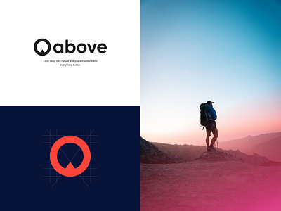 Above® - Visual Language Exploration brand brand identity branding branding concept garmin gradient guidelines hiking icon logo logotype running strava swimming tracking typography