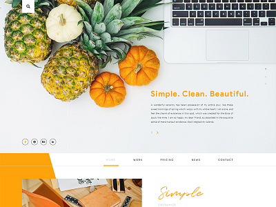 Agency Landing Page agency clean colors design details landing layout modern ui ux web white