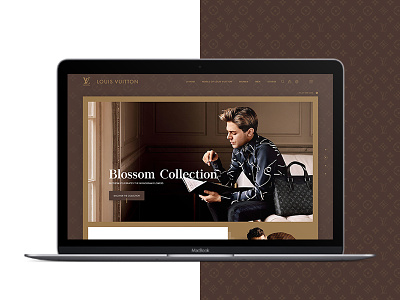 Louis Vuitton Website Redesign design fashion layout louis luxury modern ui ux vuitton web