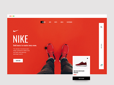 Nike UI Red Concept