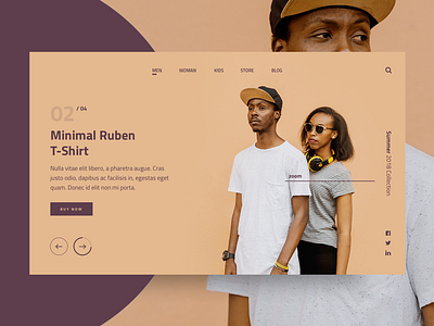 Two Colors colors details fashion layout minimal product ui ux website