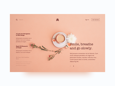 Aesthetic and minimal clean concept design landing layout minimal modern product ui ux web
