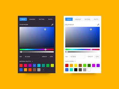 Color Picker adobexd clean color concept design interaction micro picker tool ui ux