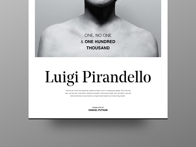 Pirandello Book Design