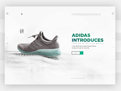 Adidas introduces adidas design project shoes shot ui ux web work