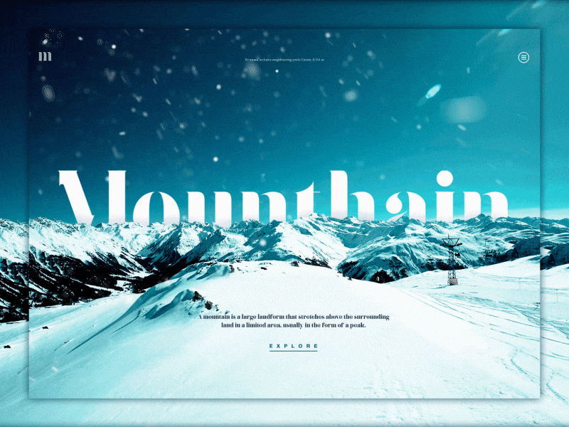 Mountains animation design mounthains nature project shot ui ux web