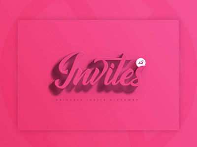 Dribbble Invite Giveaway card design giveaway graphic illustration invite type ui ux