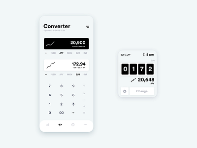 Converter App app concept app design conversion converter design minimalist money app product design ui ui design ui ux ux ux design