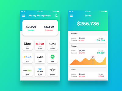 Money Management app concept app design design money money app payment app save money ui ui ux ux