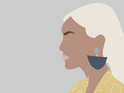 Girl with the Big Earring design digital illustration illustration vector wacom