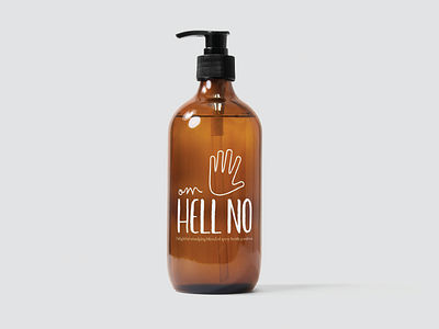 Om Hell No - Bottle Design branding identity packaging design