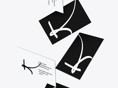 Katash Events Business Cards branding identity design