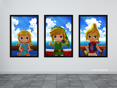 Wind Waker fan art illustration legend of zelda nintendo video game wind waker