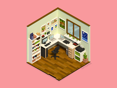 MagicaVoxel Room #2