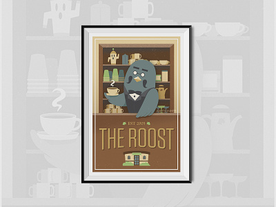 The Roost Poster animal crossing brewster design nintendo poster poster art vector video games