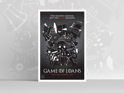Game of Loans poster animal crossing design game of thrones graphic design illustration nintendo poster poster design vector video games