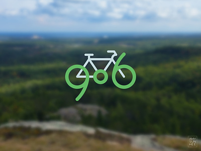 906 Biking bike biking branding design iconography logo michigan upper peninsula vector