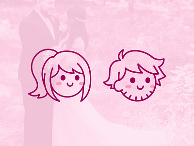 Rexford icons couple design icons illustration vector wedding