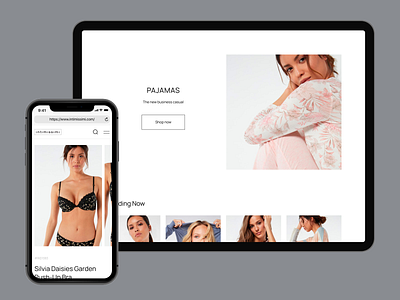 Intimissimi lingerie minimalism mobile store tablet ui ux web webdesign