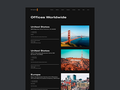 Blackmagic Design — Offices page