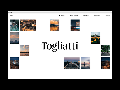 Togliatti adobe xd layout minimal photos russia togliatti tolyatti ui ux web webdesign