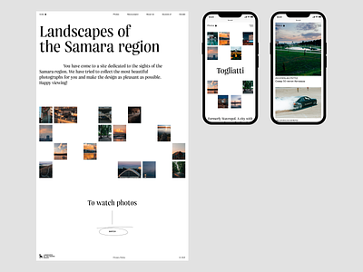 LSR. Index & mobile landscape minimal photo ui ux web webdesign