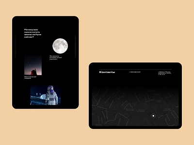 Sale of land on the moon adobe xd ui ux