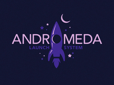 Andromeda Lauch System - DLC #1 andromeda branding dailylogochallenge design illustration logo rocket vector