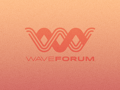 WaveForum - DLC #4 branding dailylogochallenge design forum illustration logo music soundwaves vector