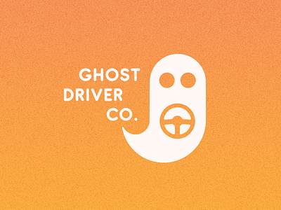 Ghost Driver Co. - DLC #5 branding dailylogochallenge design driver driverless car ghost halloween illustration logo vector