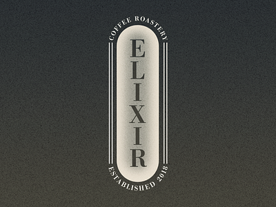 Elixir Coffee Roastery - DLC #6 branding coffee roastery coffee shop dailylogochallenge design elixir illustration logo shop typography vector