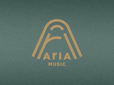 Aria Music - DLC #9 branding dailylogochallenge design icon illustration logo music streaming typography vector