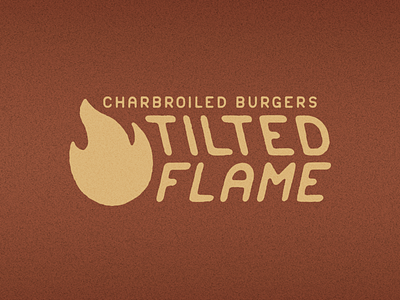 Tilted Flame | Charbroiled Burgers - DLC #10 branding burgers dailylogochallenge design fire flame illustration logo typography vector