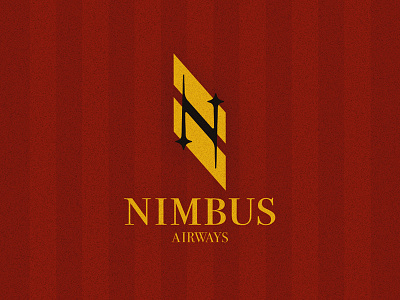 Nimbus Airways - DLC #12 branding dailylogochallenge design harry potter icon illustration logo nimbus 2000 typography vector