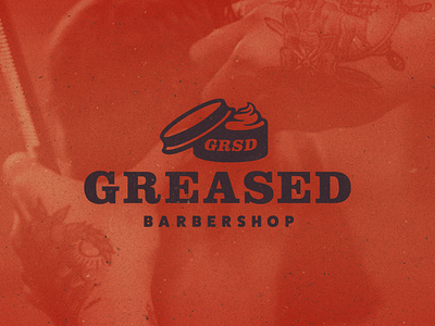 Greased Barbershop - DLC #13 barber barbershop branding dailylogochallenge design greased icon illustration logo typography vector