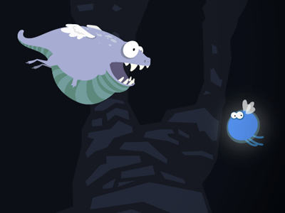 Fat Little Monster character design concept art game illustration monster