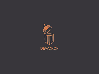 логотип для студии дизайна интерьеров DEWDROP