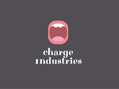 logotype for podcast service "charge industries" adobeillustrator branddesign branding design graphic design logo vector