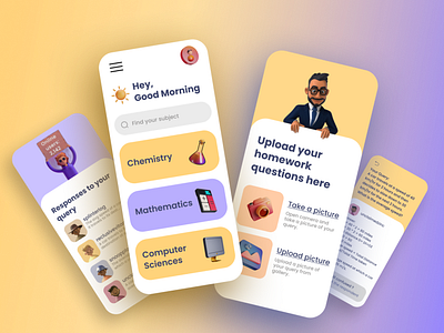 Mobile App design - Homework Helpers