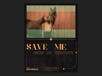 Save Me From My Thoughts branding design digital art graphic design marketing poster design typography