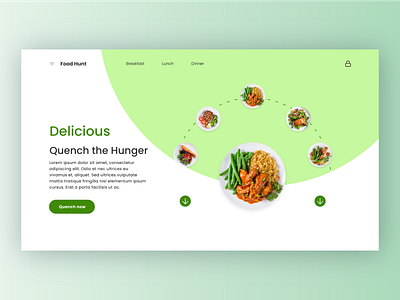 Food order Website Design branding design graphic design illustration logo ui ux vector web design web ui website
