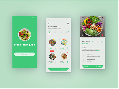 Food Ordering App app branding design graphic design illustration logo mobile app ui ui ux vector web design