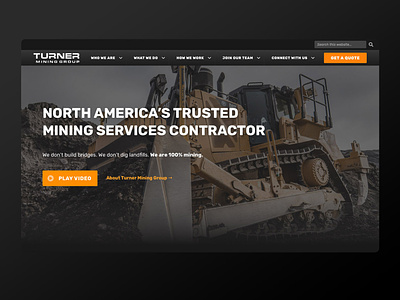 TMG Homepage construction construction company construction website design masculine mining ux ux-ui web web design wordpress