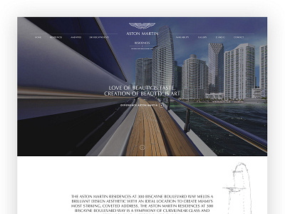 Web Design Aston Martin Residences