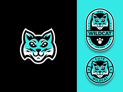 Cute Wildcat animal animal logo caat character cute cute fun funny funny illustration logo mascot pet vector wild animal wildcat wildlife