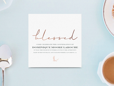 Blessed - Confirmation Invitations