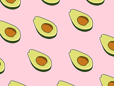 Avocadobsessed avocado custom tape graphic design illustration vector