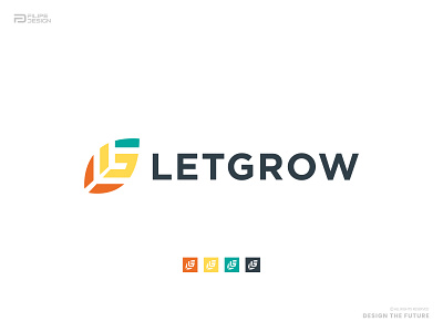 LETGROW | Logo Design branding color design graphic design logo typography vetor